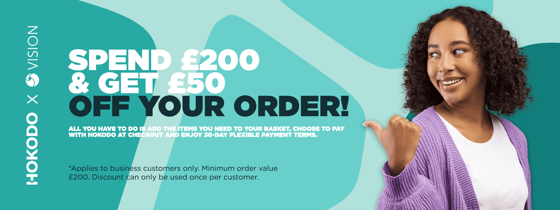 Hokodo - Spend £200 & get £50 off your order