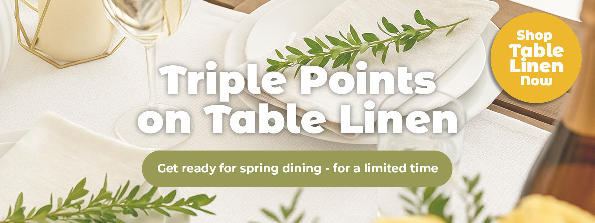 Tripel Points on Table Linen
