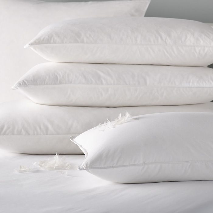 Duck feather filled pillow