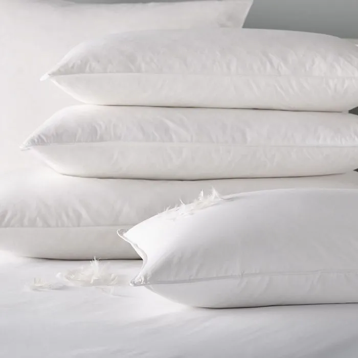 Duck feather filled pillow