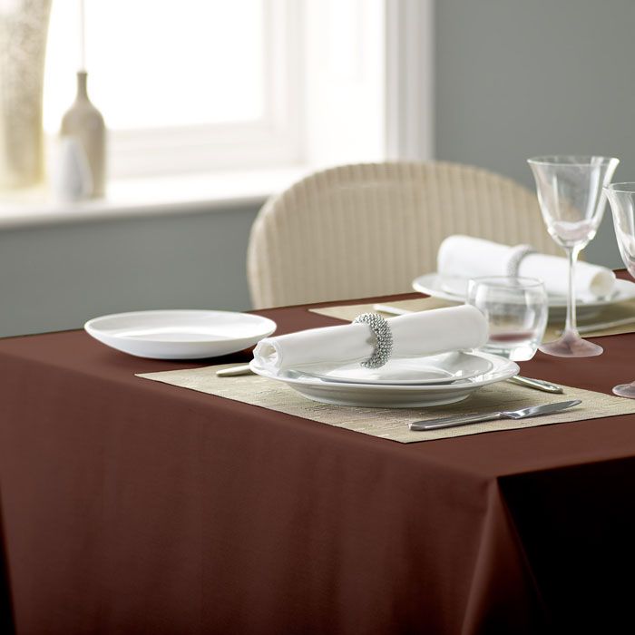 100% Polyester Plain Square & Rectangular Tablecloths Various Sizes & Colours - Picture 14 of 39