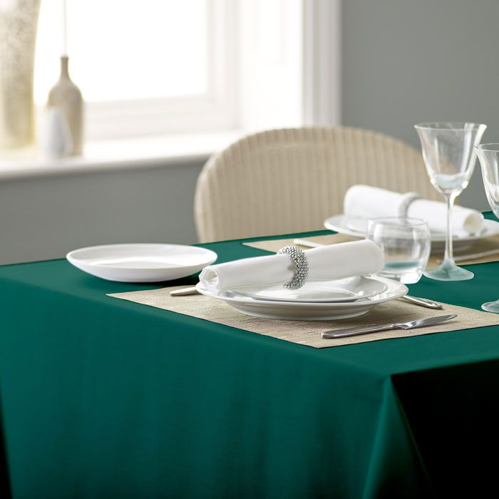 100% Polyester Plain Square & Rectangular Tablecloths Various Sizes & Colours - Picture 18 of 39