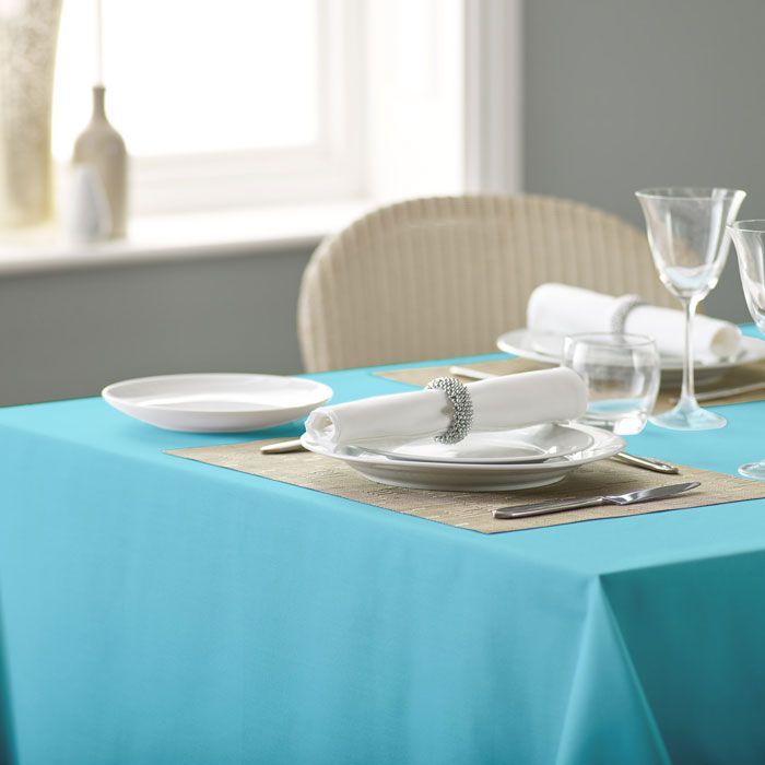 100% Polyester Plain Square & Rectangular Tablecloths Various Sizes & Colours - Picture 39 of 39