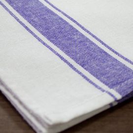 VE Glass Cloth With Striped Design -  Blue or Red