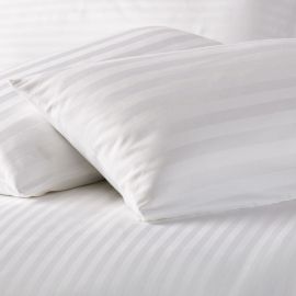 V206 80/20 Cotton Rich 1.2cm Satin Stripe Housewife Pillowcase