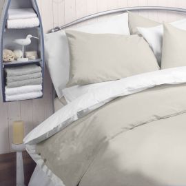 144 Thread Count Polycotton Plain Duvet Cover & Housewife Pillowcase Sets