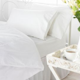 V200 100% Cotton Percale Fitted Sheets