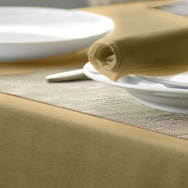 V Polyester Plain Circular Tablecloth-Pampas-173cm