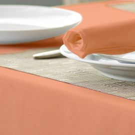 V Polyester Plain Coloured Bistro Tablecloth (Clearance)