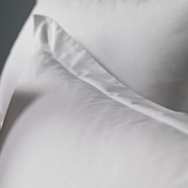 100% Cotton Sateen Plain Pillowcase - Mock Oxford - 53 x 94cm
