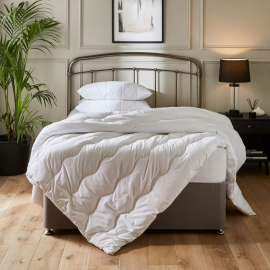 VE Complete Comfort & Protection Bundle 2 Pillows, 2 Pillow Protectors, 1 Duvet & 1 Mattress Topper