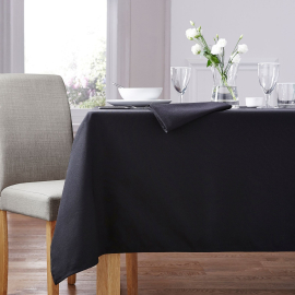 Forta Black 100% Polyester Tablecloths