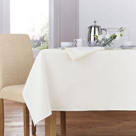 Forta Ivory 100% Polyester Tablecloths