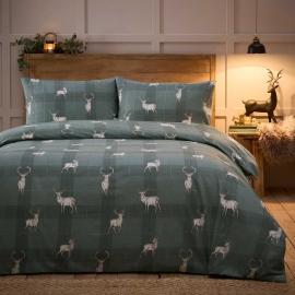 Charlotte Thomas Stag Duvet Cover Set – Slate Grey - Single