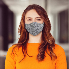 Martex Health Reusable Leopard Print 3-Ply Face Mask With Antimicrobial Technology (10 Pack)