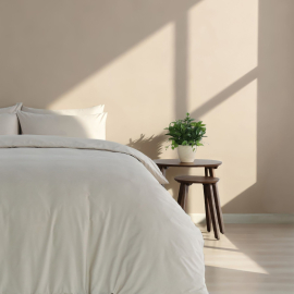 Martex Everyday Luxury Cotton Duvet Cover Set - Warm Pebble