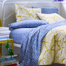 Martex Father Palm Golden Mustard Duvet Cover Set *Clearance*