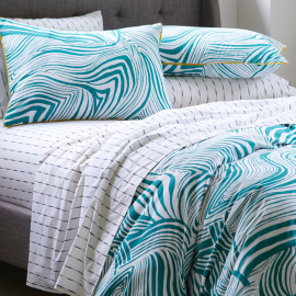 Novogratz By Utica Zebra & Stripe Bedding Set