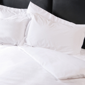 V200 100% Cotton Percale Plain Flat Sheet