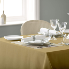V Polyester Plain Tablecloths-Pampas-137 x 137cm