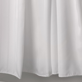 VE White Striped Shower Curtain
