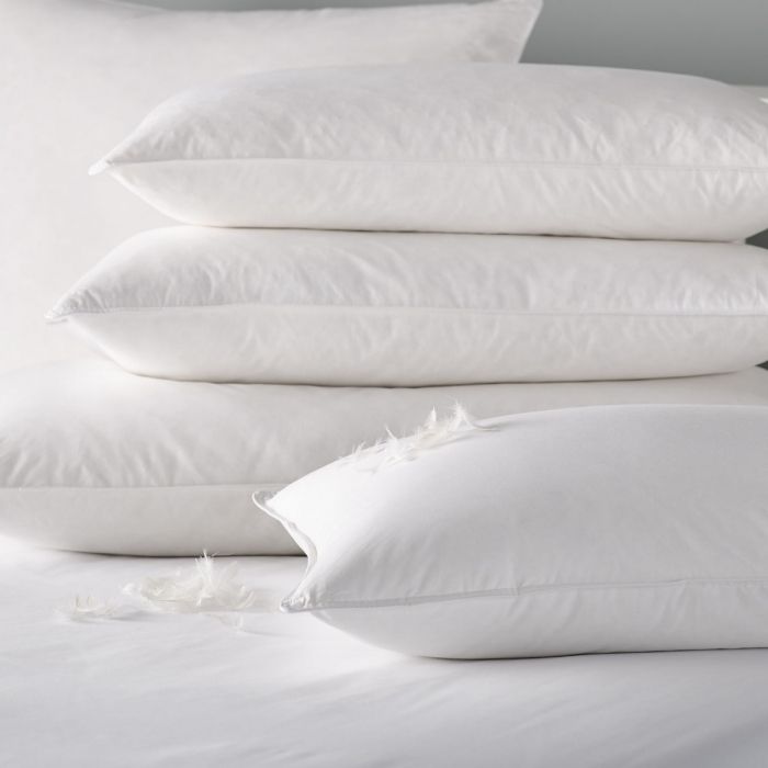 British Duck Feather Down Hotel Quality Cotton Bed Pillows 2 10 Pack 4 6 & 8