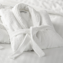 V400 100% Cotton Terry Towelling Bathrobe - Large Adult 120cm Length