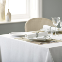 V Polyester Plain White Napkin