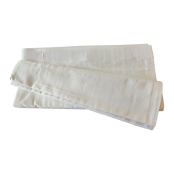 Polycotton Satin Stripe Shower Curtain Button Hole Header - 180 x 188cm *Clearance*