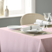 V Polyester Plain Coloured Tablecloths (Clearance)