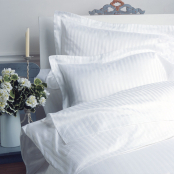 VV300 1cm Satin Stripe 100% Cotton Duvet Cover