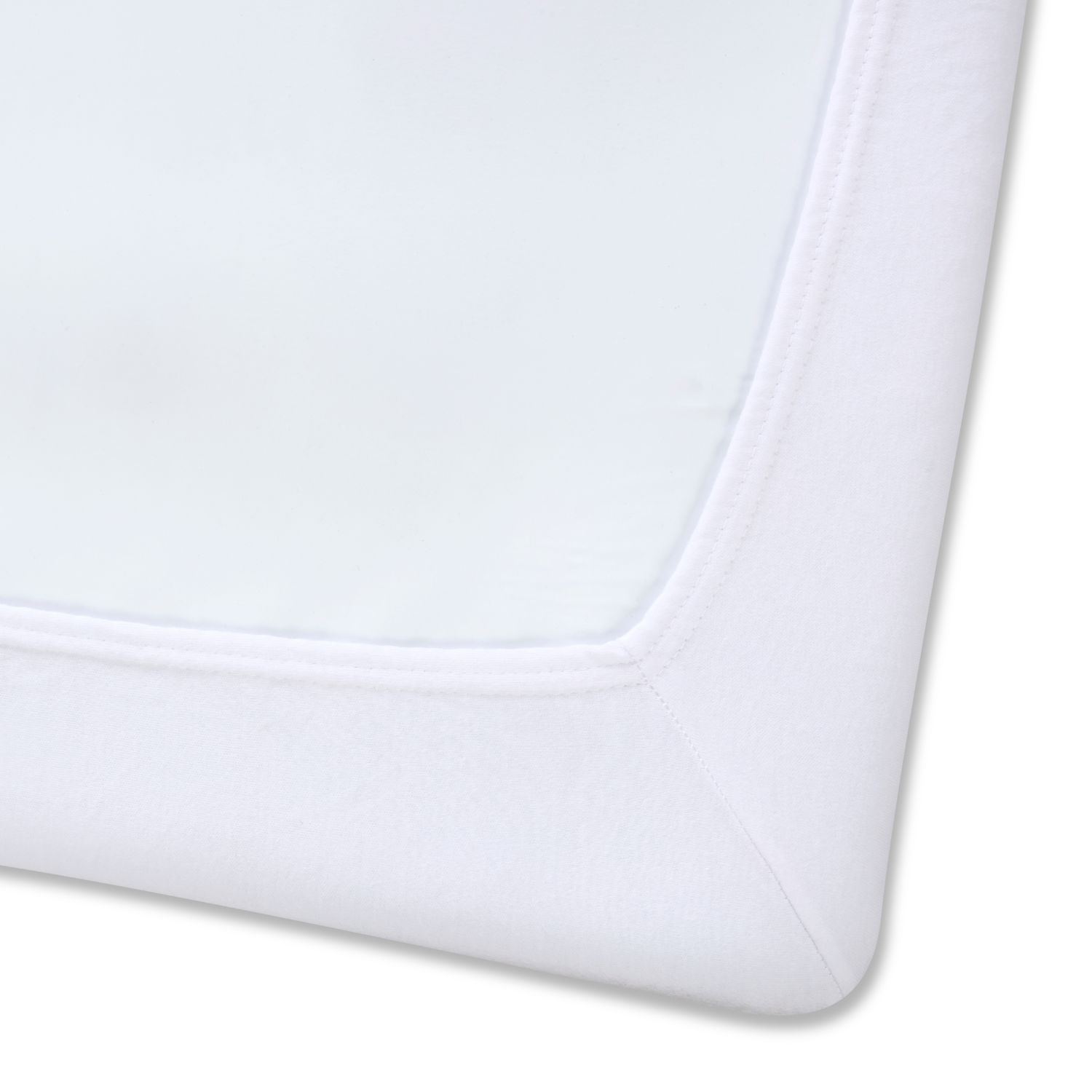 Clair De Lune 100% Cotton Travel Cot Fitted Sheet Twin Pack – White Or Grey - Produktbild 2