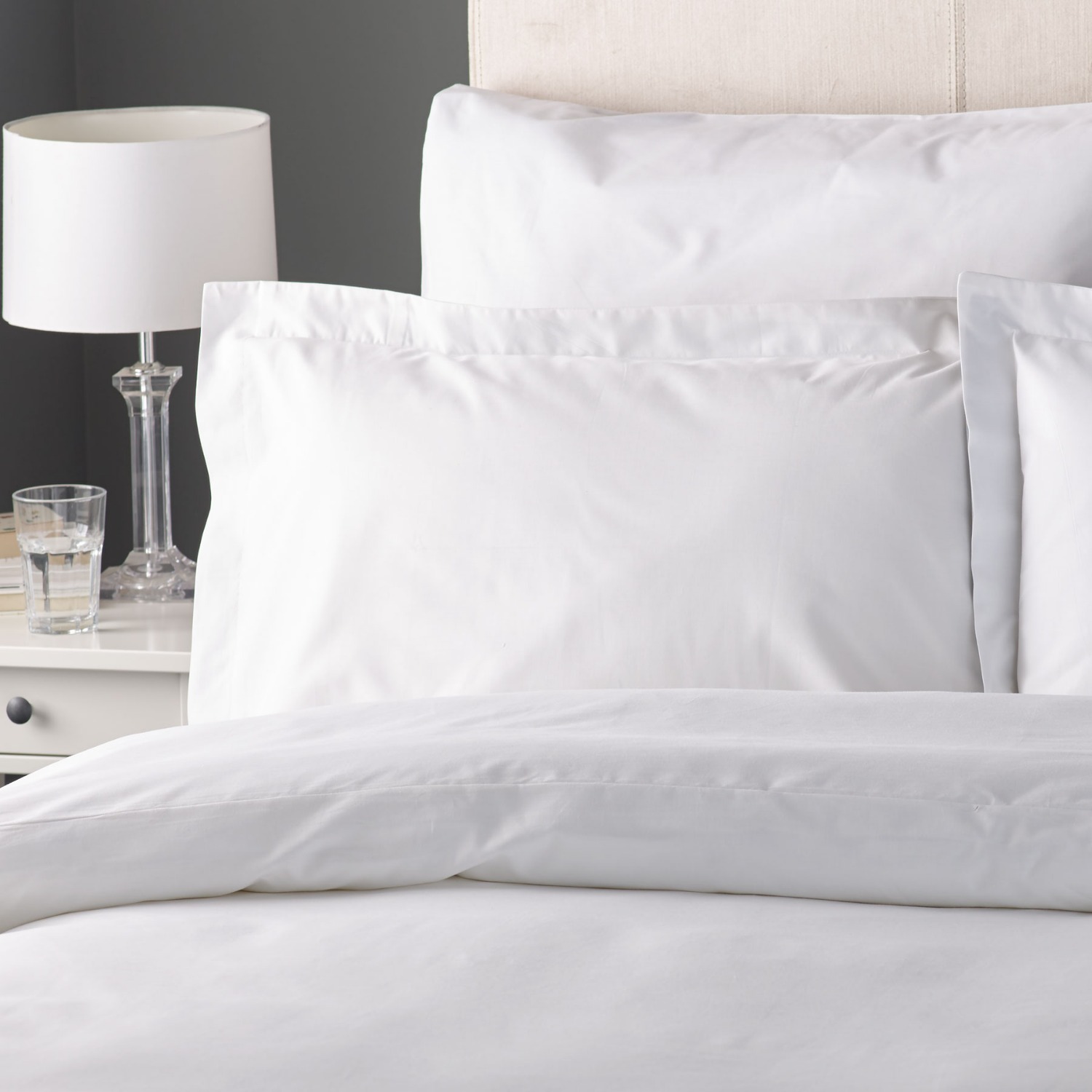 Mock Oxford Cotton Rich White Pillowcase