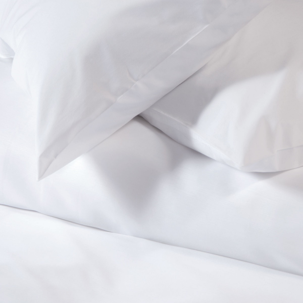 130 Thread Count XL Double White Flat Bed Sheet