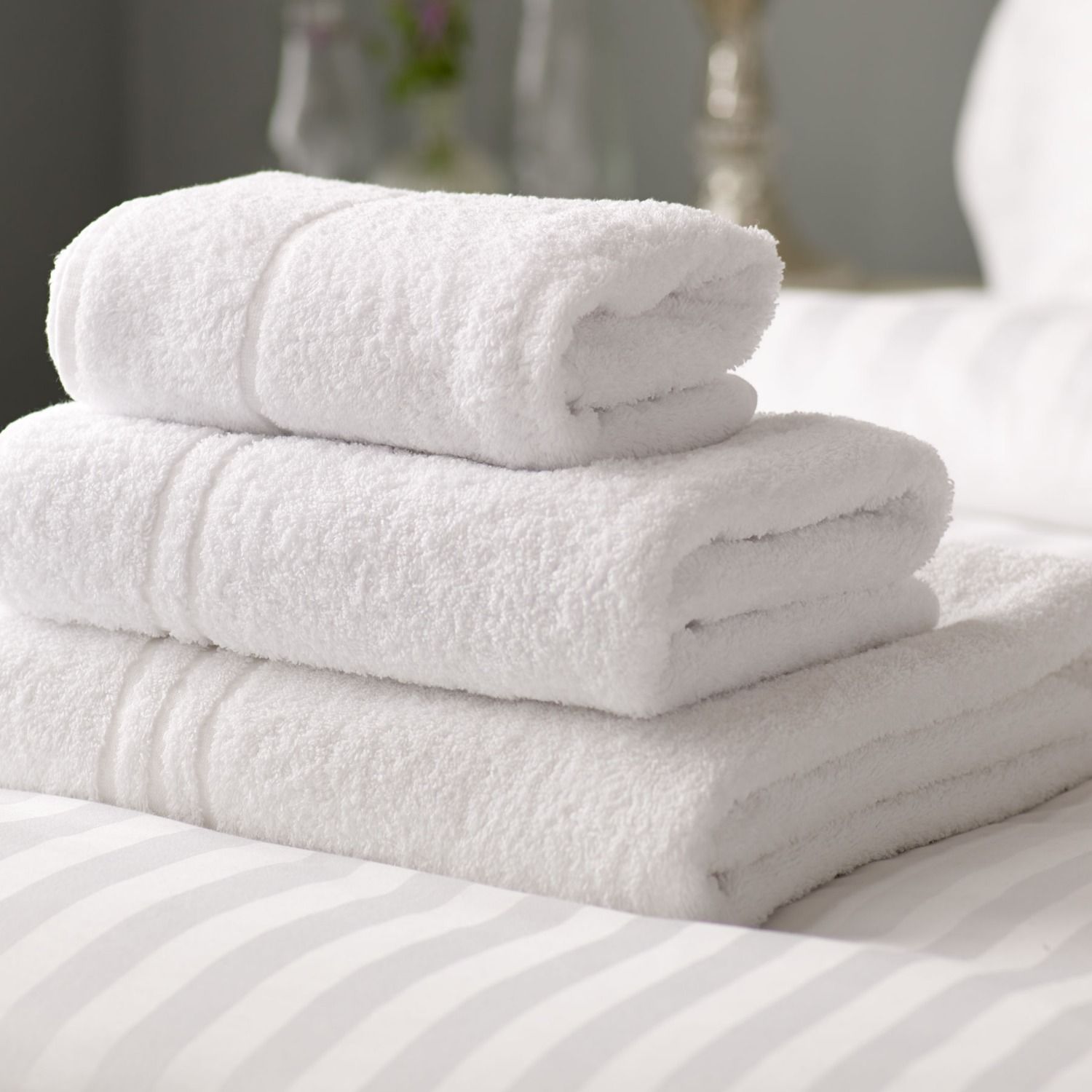 12 Pack Economy 100% Cotton Bath towels 24X48 White for Hotel/Motel, L –  Towels N More