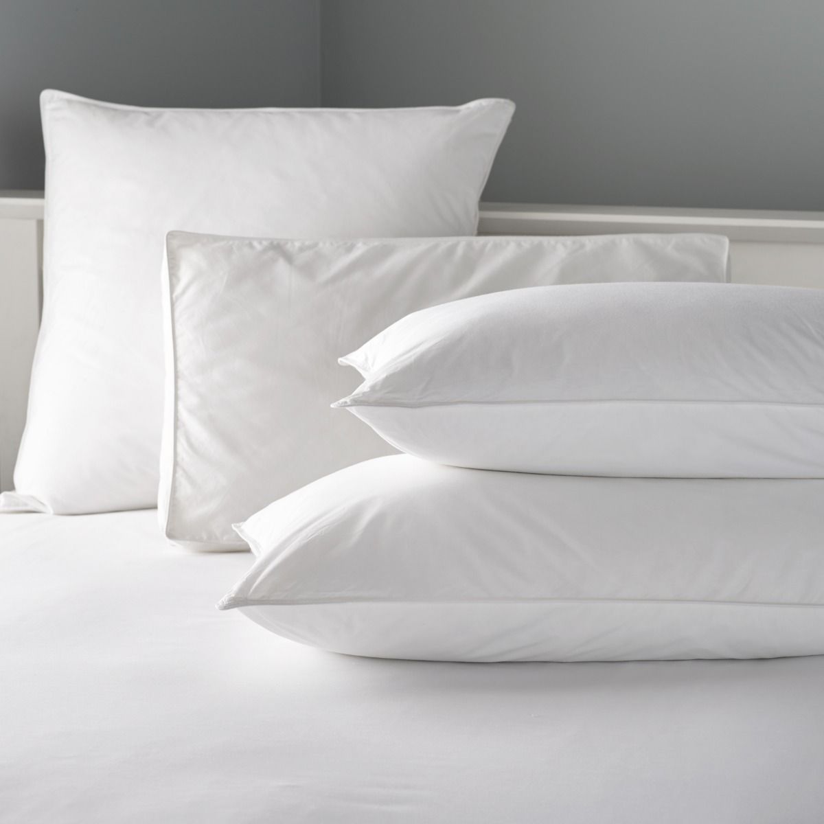 4x or 8x  Microfibre Rebound Cotton Pillows Pads Oblong Shape Single 2x 