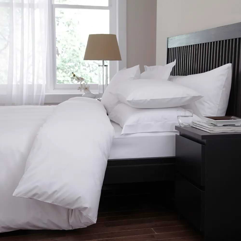 Charlotte Thomas Sestina Cotton Duvet Cover - White - Double 200 x 200cm