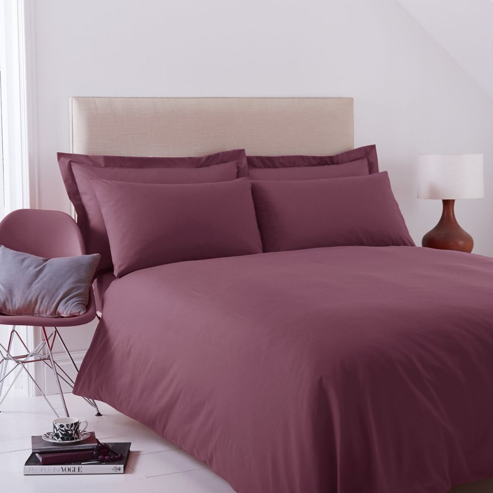 Charlotte Thomas Poetry Duvet Cover Set - Aubergine - Single