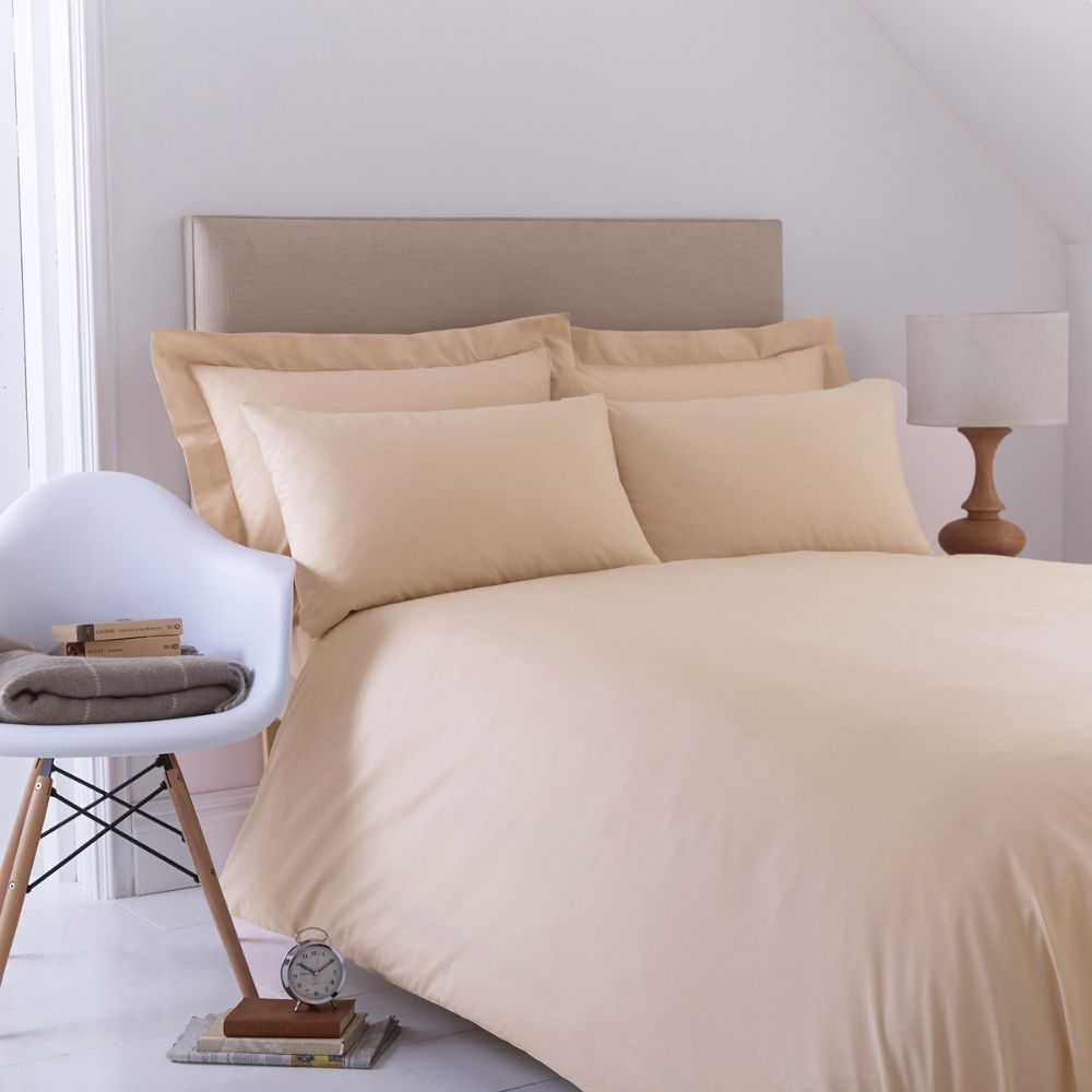 Charlotte Thomas Poetry Duvet Cover Set - Biscuit - Single