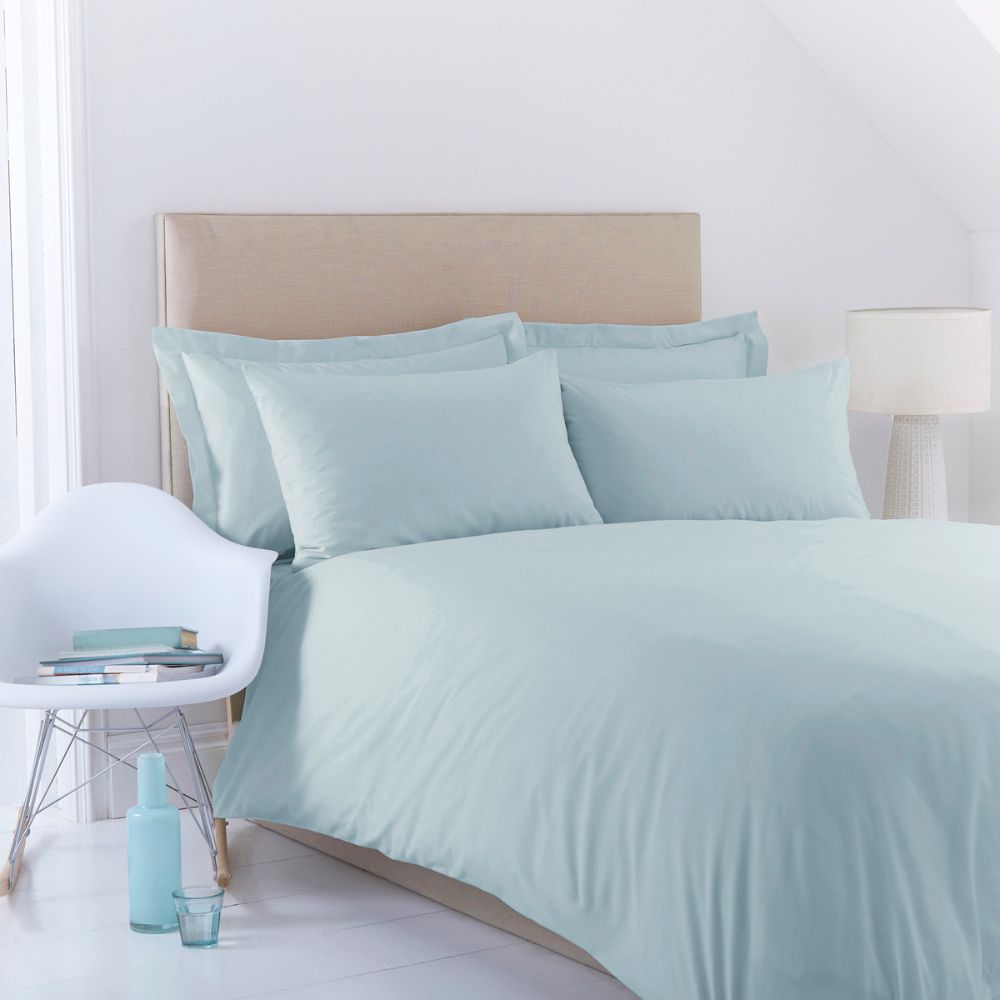 Charlotte Thomas Poetry Duvet Cover Set - Duck Egg - King
