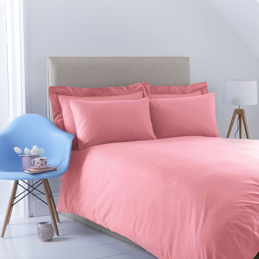 Charlotte Thomas Poetry Duvet Cover Set - Dusky Pink - King