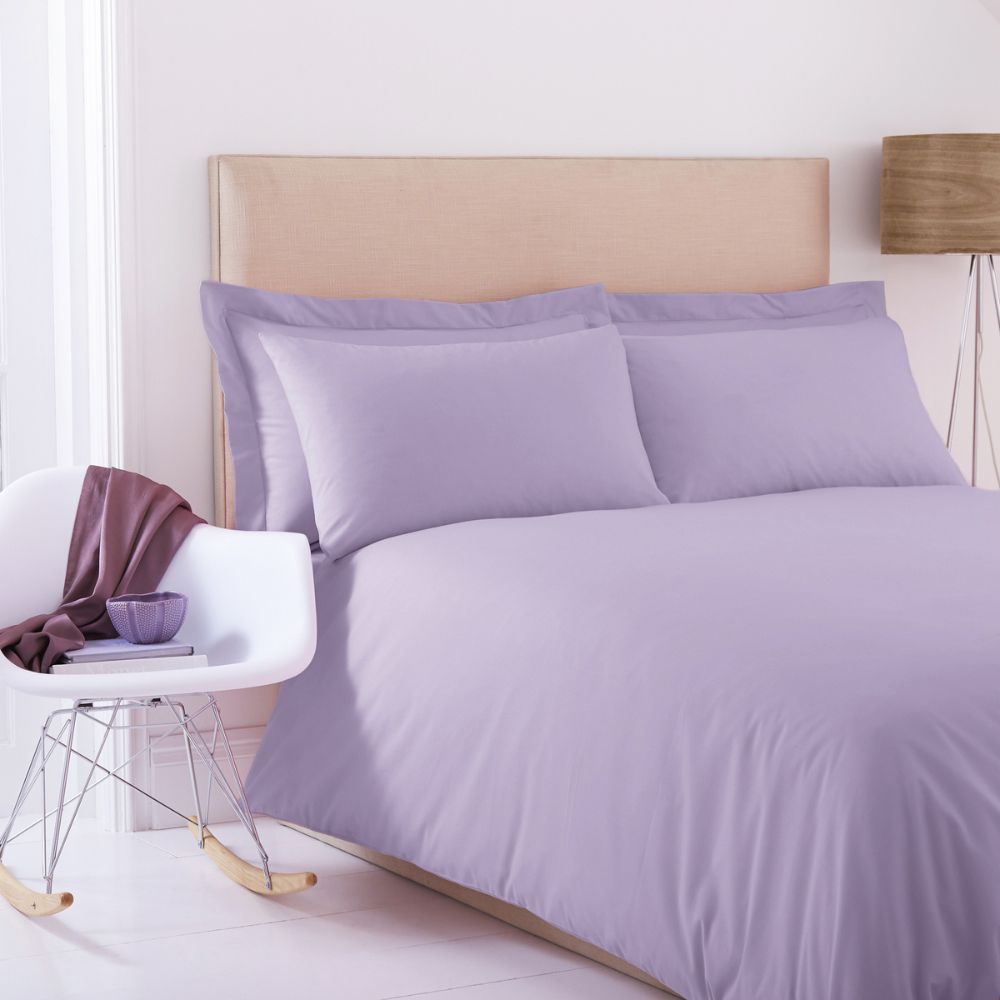 Charlotte Thomas Poetry Duvet Cover Set - Lilac - King
