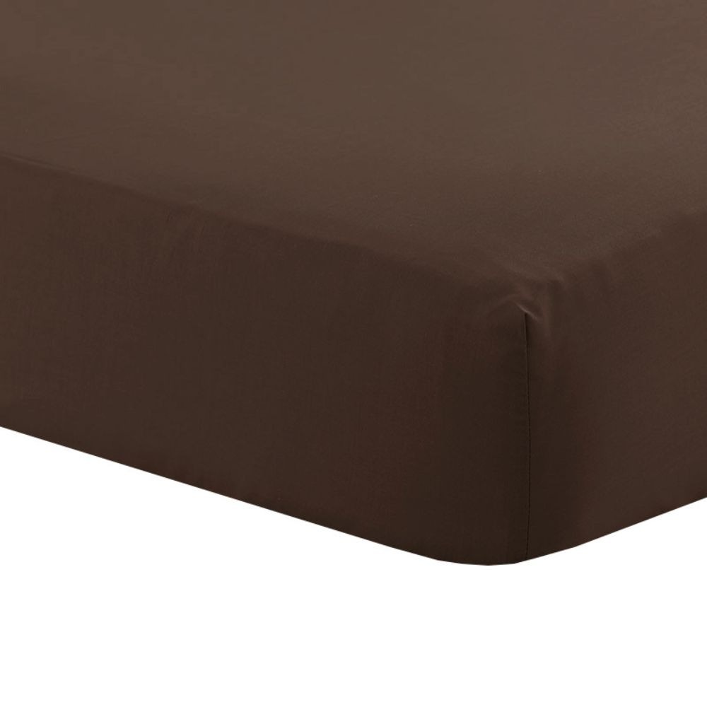Charlotte Thomas Poetry 4ft Bed Fitted Sheet - Chocolate