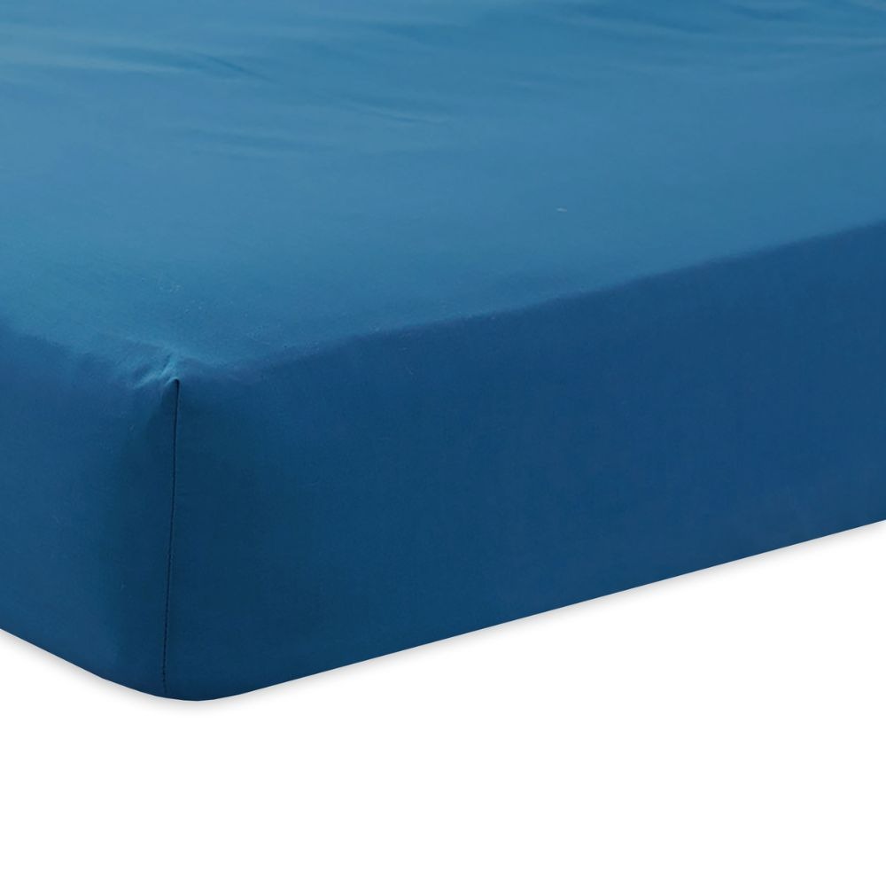 Charlotte Thomas Poetry 4ft Bed Fitted Sheet - Mid Blue