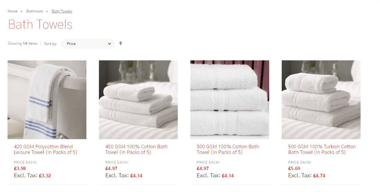 Non-members Vision Linens prices