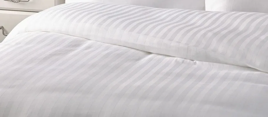 satin stripe bag style duvet cover