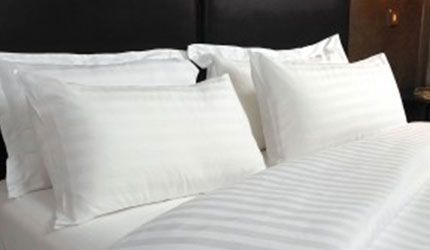 satin stripe pillows