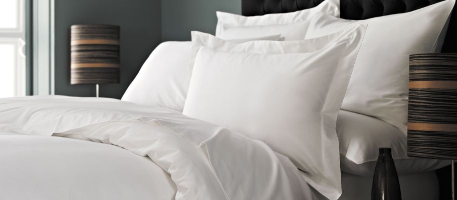 VV300 100% Cotton Sateen Plain Duvet Cover