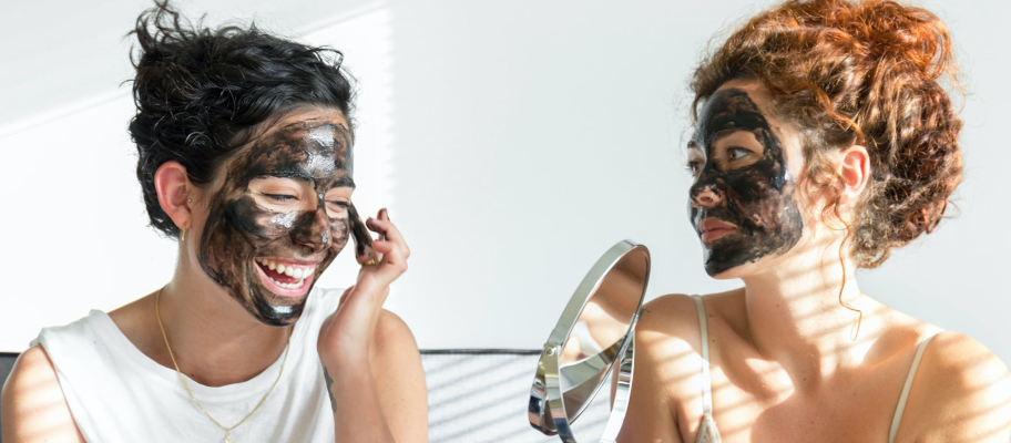 Two Women Having A Pamper Session
